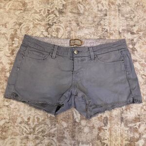 Paige Women's Grey and Blue Shorts
